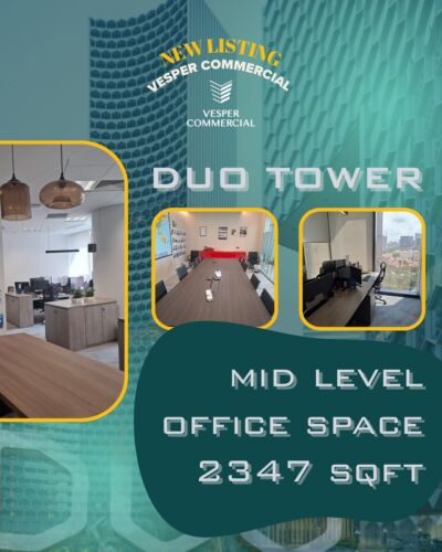 Image 24: 🚨 NEW LISTING: DUO TOWER | MID LEVEL OFFICE
📍 Bugis, Singapore CBD
💼 Size: 2347 sqft | Fully Fitted | Available from 1st Nov 2025Looking for a premium office space in the heart of the city?
This mid-level unit at DUO Tower is ideal for businesses seeking a modern, professional workspace with full amenities — just move in and start working!
✨ Key Features:
✔️ Fully fitted layout
✔️ Reception area to welcome clients professionally
✔️ 1 spacious boardroom
✔️ 5 private manager rooms
✔️ Open concept work area for 8–10 desks
✔️ Wet pantry for added convenience
✔️ Bright, well-ventilated with excellent city views
💰 Rental: $12.50 psf
🚇 Strategically located with direct access to MRT lines, F&B, and retail – perfect for teams who value connectivity and convenience.
📞 Contact Cyril Tuzemen at +65 9825 8696 for more details or to book a private viewing today!
🔑 Act fast — spaces like this don’t stay long!
DUOTower CommercialListingSG OfficeForRent BugisOffice CBDOfficeSpace SingaporeOffice MoveInReady FullyFittedOffice OfficeSpaceSG VesperCommercial RealEstateSG NewListingSingapore OfficeRental SingaporeBusinessHub MidLevelOffice Workspaces OfficeinSingapore CentralBusinessDistrict WorkLifeBalance Corporate