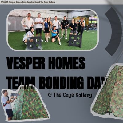 Image 19: Teamwork makes the dream work—and sometimes, it involves lasers and archery! 🏹🔫Last Friday, the Vesper Homes team headed to The Cage at Kallang for a fun-filled bonding session, where we battled it out (in the friendliest way possible!) and brought our competitive spirit to the field.
The day wrapped up with hearty laughter, good drinks, and even better company over dinner at Al Capone—just the way TGIFs should be! 🍕🥂
At Vesper Homes, we believe in working hard and playing harder. Here’s to strong teams, great vibes, and always bringing our best—both in the office and out. 💼💥
VesperHomes TeamVesper TeamBonding WorkHardPlayHard TGIFVibes CompanyCulture RealEstateSG LifeAtVesper BondBeyondWork FunAtWork TeamGoals